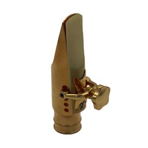 Embouchure de saxophone alto en métal style DURGA A5 de Eastern Music, design Theo Wanne, son puissant et riche pour le jazz, avec ligature et capuchon. - Product Image 1
