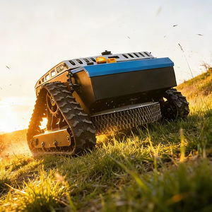 <span class=keywords><strong>Tondeuse</strong></span> à gazon hybride télécommandée VORAN 425cc, moteur à essence 26 pouces, coupe-herbe sur chenilles RC pour vergers et pentes autoroutières - Product Image 1