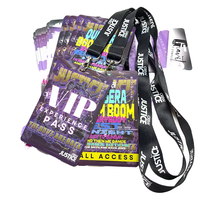 Lanière en polyester avec pochette pour badge d'identification, sangle de cou durable, logo personnalisé imprimé pour le personnel, exposition, carte d'identification de bureau