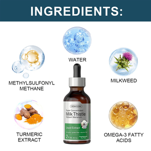 OEM estratto di cardo di latte integratore liquido per cani e gatti supporto immunitario fegato Detox gocce per animali domestici cura della salute e integratori - Product Image 3