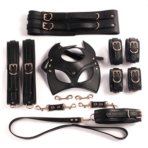 ชุดพันธนาการทาส BDSM ชุดทาสหนังสำหรับผู้ใหญ่เกมสวมบทบาท - Product Image 1