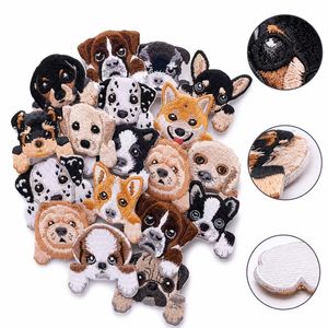 Parches bordados termoadhesivos y para coser de razas de perros: Rottweiler, Bulldog, <span class=keywords><strong>Collie</strong></span>, Poodle, Corgi, Pug, Shiba - Product Image 1