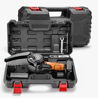 Tronçonneuse sans fil à batterie au lithium rechargeable de 6 pouces, Machine de découpe de bois professionnelle
