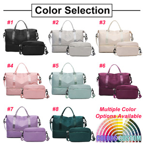 Sac de voyage personnalisé avec logo IDEA GIFT, sac de sport Oxford imperméable pour femmes, grande capacité, sac de week-end avec logo - Product Image 2