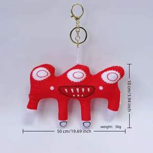 Llaveros de peluche de elefante fresa de 12 centímetros de grosor y suaves, con diseño de dibujos animados, al por mayor, de la colección Brain Roost - Product Image 4