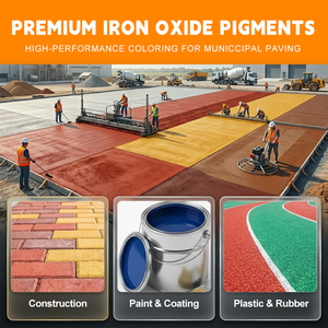 Pigmento in Polvere di Ossido di Ferro Resistente al Calore, Non Sanguinante, Testato ISO9001, Microfine per Rivestimenti di Segnaletica Stradale - Product Image 3