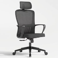 Chaise de bureau moderne en maille avec base papillon en aluminium, élévateur à gaz, chaise ergonomique pour ordinateur, vente en gros directe d'usine, MOQ 5