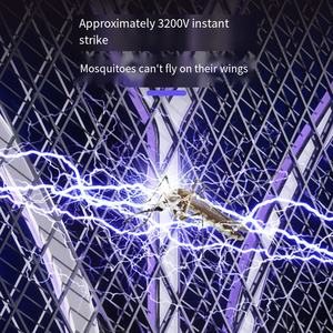 Ventes directes usine : Raquette anti-moustiques électrique 2-en-1 en ABS, rechargeable, à attaque instantanée, avec filet de sécurité multicouche - Product Image 4