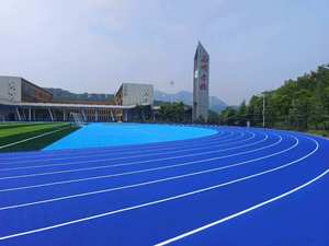 INOLP 13mm Thickness Blue Color Stadium Surface <b>Material</b> Prefabricated <b>Tartan</b> Running Track - Product Image 4