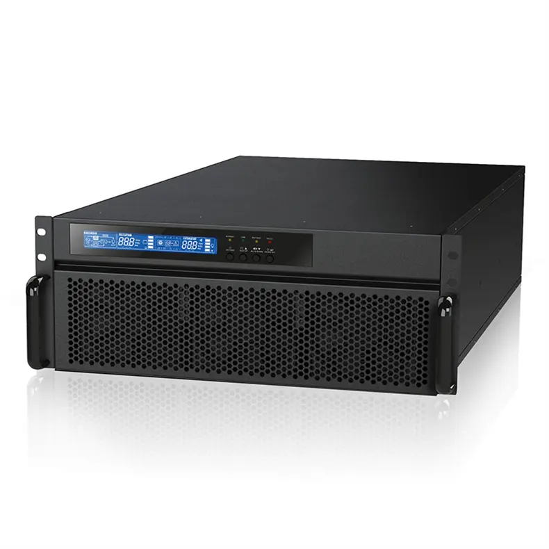 10kva 20kva Ups Store 220V 230V Met Externe Batterij Rack Mount Ups Inverter Online Ononderbroken Voeding Ups