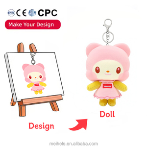 CE CPC OEM ODM nhà sản xuất tùy chỉnh plushie tùy chỉnh thiết kế Anime <span class=keywords><strong>Keychain</strong></span> chống Thiết kế tùy chỉnh Mini tùy chỉnh sang trọng <span class=keywords><strong>Keychain</strong></span> - Product Image 2