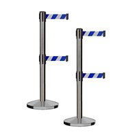 Support de ceinture à double sangle Barrière de sécurité rétractable Gestion des files d'attente