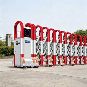 Puerta Corredera Automática de Aluminio Zhanjiang, Puertas Decorativas de Aleación de Aluminio, Puerta Retráctil para Escuelas y Fábricas - Product Image 1