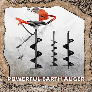 高品質産業用強力ガソリンステンレス鋼2ストロークエンジン52/<span class=keywords><strong>62cc</strong></span>植樹用アースオーガードリル氷上釣り用 - Product Image 4