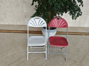<span class=keywords><strong>Sedie</strong></span> Pieghevoli <span class=keywords><strong>in</strong></span> <span class=keywords><strong>Metallo</strong></span> e Plastica con Schienale a Ventaglio, Moderne, Comode, Portatili, Colorate, <span class=keywords><strong>per</strong></span> Giardino, Esterni, Magazzini, Eventi e Matrimoni - Product Image 5