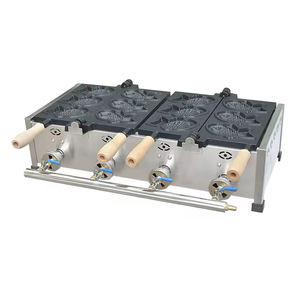 XEOLEO Taiyaki Maschine 6 Stück Fisch form Waffeleisen 2 Modelle Waffel maschine LPG Gas Antihaft pfanne Fisch förmiger Kuchen hersteller Home - Product Image 1