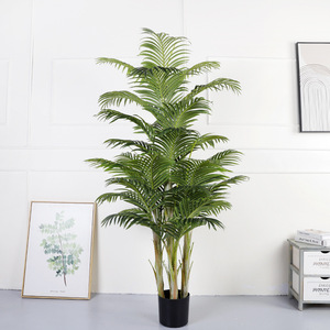 Árbol bonsái decorativo para el hogar, macetas de plástico para paisajismo, palmera de interior moderna - Product Image 2