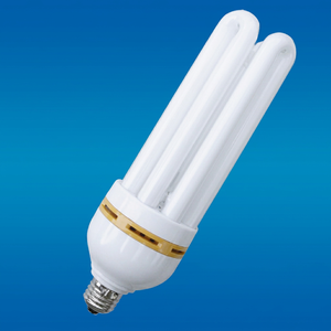 หลอดไฟ CFL พลาสติกสีขาว OEM ขั้ว E27 4U 6000K แสงเดย์ไลท์ 80lm/W 6000 ชั่วโมง CRI 80 AC 220V รับประกัน 2 ปี 2800 ลูเมนส์ - Product Image 1