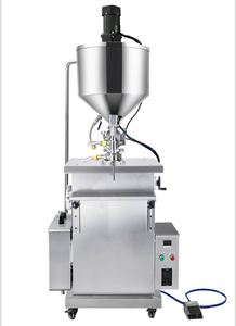 Máquina de llenado de crema, gel, cera y ungüento espeso de 10-1000 ml con circulación de agua, calentamiento y agitación - Product Image 3