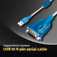 OEM USB A macho a DB9 FTDI RS232 RS485 RS422 Serial Converter Cable con FTDI Chipsets USB 2,0 a DB9 Cable
