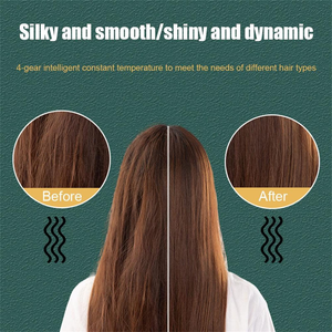 Plancha de Pelo Eléctrica Profesional Titok 2 en 1 con Cerámica para Alisar la Barba y el Cabello, Cepillo Alisador - Product Image 5