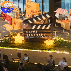 Panneau de cinéma gonflable publicitaire Chenghuang en tissu Oxford, modèle de clapperboard de dessin animé pour la photographie 0116xl, taille <span class=keywords><strong>personnalisable</strong></span>, accessoires décoratifs - Product Image 5