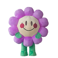 Disfraces Inflables de Mascotas con Diseño de Flor para Adultos, Trajes de Cosplay de 2.2m, Inflables Publicitarios con Diseño de Flor y Planta