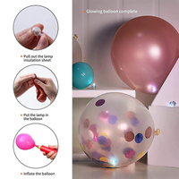 Boule lumineuse LED pour décoration de ballons de mariage décoration de bar confession ballons en latex LED clignotante