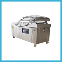 Bolsa de paquete de mesa automática multifunción Carne/mariscos/Pescado/carne automática de doble cámara máquina de envasado al vacío de aire de pollo entero