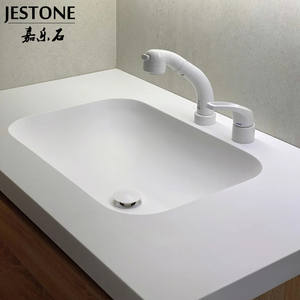 מותאם אישית אמבטיה לשטוף אגן קלאסי לבן טהור אקריליק רחצה קבינט אגן אסלת השיש כיור כלי - Product Image 5