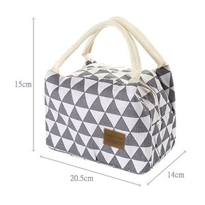 Portable Lunch Bag Thermal Insulated Cooler Picnic Food Storage Bags Eco Friendly Reusable Lunch Box Tote Travel Picnic Handbag