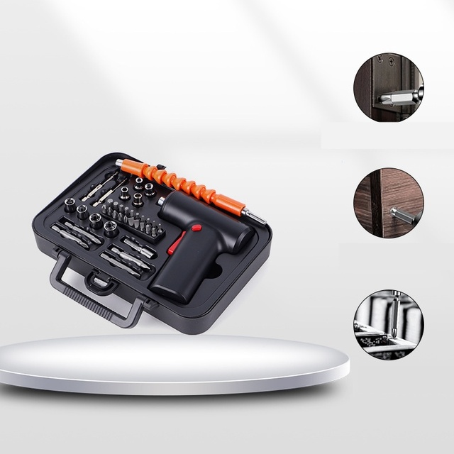 Industrial Grade DIY Mini Electric Drill Kit Household Use Power Screwdriver Tool Starter Punch Includes Charging Tools Set