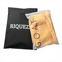 Sacs refermables biodégradables en CPE/PE avec logo personnalisé, petits, carrés, givrés, à fermeture éclair, pour emballage de chaussures et vêtements, recyclés, impression en héliogravure