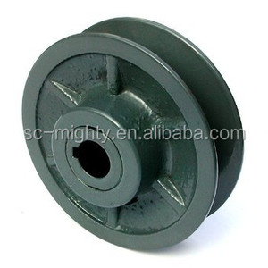 Poulie à courroie trapézoïdale en fonte grise de haute précision, personnalisable OEM pour les industries de la construction et de l'agriculture, durable, alésage 10 mm, diamètre 100 mm - Product Image 5