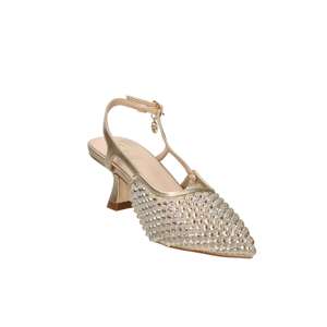 รองเท้าส้นสูงแบบสวม Gold & Gold Donna ส้นสูง 6 ซม. ไซส์ 39 สีโอโร - Product Image 4