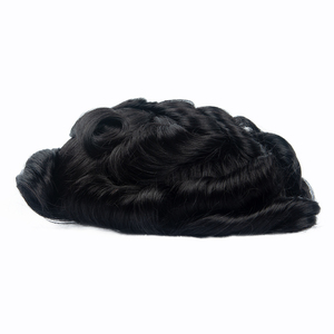 Prothèse capillaire chinoise en dentelle française et PU, effet ondulé naturel, cuir chevelu visible Mirage, densité 100%, nœuds invisibles, pour hommes, Australie - Product Image 2