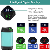 Vente flash : pompe de douche portable en plastique ABS rechargeable par USB pour le camping, la randonnée, la randonnée pédestre, l'utilisation au jardin