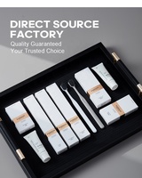 Ensemble complet d'articles de toilette de luxe pour hôtels : brosse à dents, shampoing, savon, peigne, bonnet de douche, kit de toilette personnalisé avec logo pour hôtels