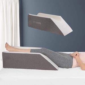 Coussin de positionnement pour membres inférieurs en polyester et coton avec mousse à mémoire de forme pour personnes âgées et femmes enceintes - Oreiller de soutien pour pieds et genoux - Product Image 2