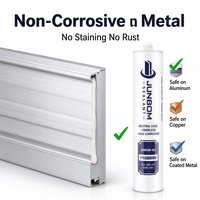 Scellant silicone neutre JUNBOM 961, résistant aux intempéries et imperméable, pour joints de fenêtres, portes et construction, fourniture d'usine.