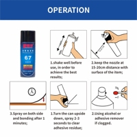 Adhésif en spray multi-usages Adhésif en spray à liaison rapide Adhésif léger pour mousse et tissu