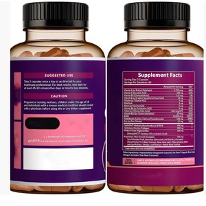 Vitaminas para el Crecimiento del Cabello de Fábrica OEM para Mujeres, Cápsulas de Biotina y Colágeno para un Cabello Más Grueso y Cobertura del Cuero Cabelludo - Product Image 2