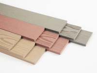 Panneau de clôture en bois naturel panneau solide platelage extérieur en bois clôture de jardin en plastique composite horse rail jardin maison parc clôture