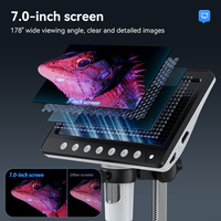 Inskam 330-H 5MP 1200X Microscope Digital Connect to TV HD Display 7-inch Microscope for Mobile Repair