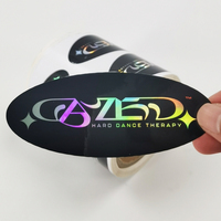 Etiquetas Autoadhesivas Luminosas de PP con Logotipo Impreso, Etiquetas de Papel de Aluminio Dorado Tg007, Sellador para Embalaje de Cascos de Motocicleta
