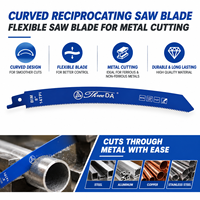 Lame de scie sauteuse bi-métallique flexible de qualité supérieure avec revêtement diamanté, qualité industrielle pour accessoires d'outils électriques