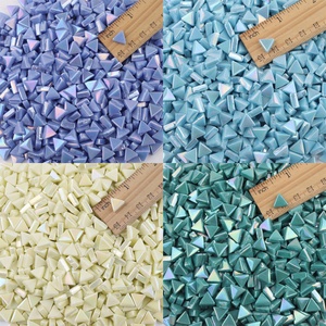 Mini-tuiles de mosaïque <span class=keywords><strong>en</strong></span> verre recyclé irisé multicolore <span class=keywords><strong>en</strong></span> vrac pour le bricolage et l'artisanat - Product Image 4