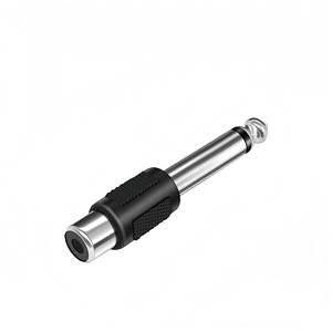 Adaptador de audio hembra de 6,5mm a RCA, conector estéreo mono de 6,35mm, material de aleación de zinc para equipos de audio - Product Image 3