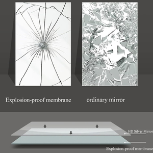 <span class=keywords><strong>Miroir</strong></span> de Salle de Bain LED <span class=keywords><strong>Demi</strong></span>-Lune CF, <span class=keywords><strong>Grand</strong></span> <span class=keywords><strong>Miroir</strong></span> Mural Sans Cadre Rétroéclairé pour la Décoration Intérieure, Lumière Dimmable 3 Couleurs - Product Image 3