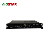 Komputer Tertanam Ops MINI PC Intel Tanpa Kipas Port Jaringan Gigabit Ganda DDR3 RAM 4GB USB3.0 OPS PC